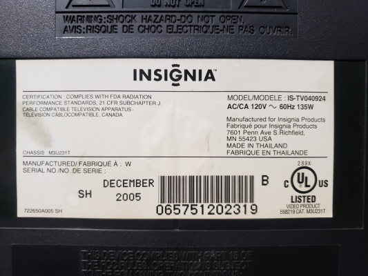 Insignia IS-TV040924