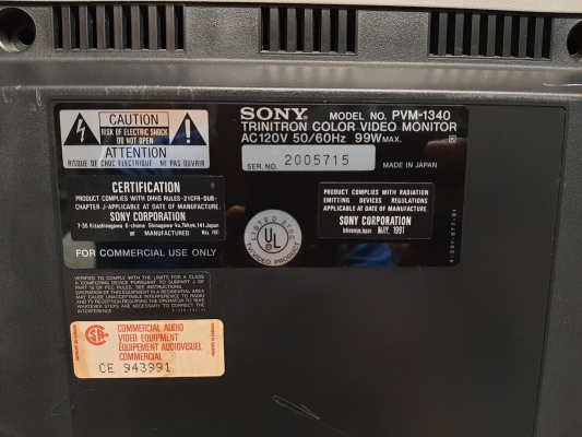 Click to view image in new tab Sony PVM-1340