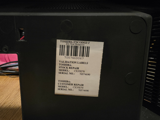 Click to view image in new tab Toshiba CX35E70