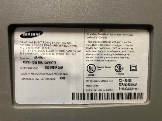 Samsung TX-R2435