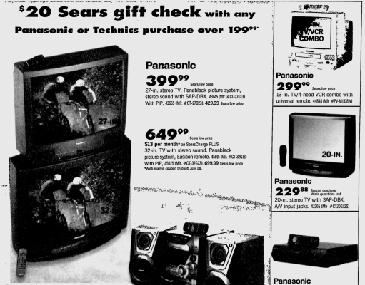 Click to view image in new tab Panasonic PV-M1378W