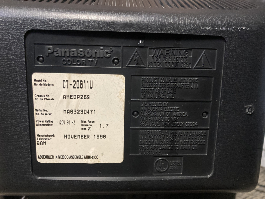 Panasonic CT-20G11U