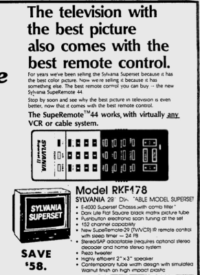Sylvania RKF178 WA08
