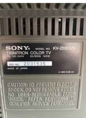 Sony KV-2552M9