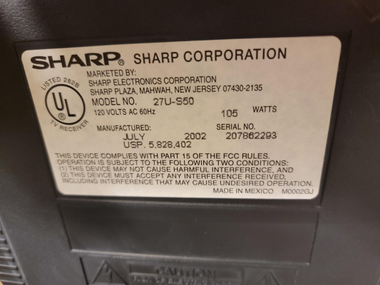 Sharp 27U-S50