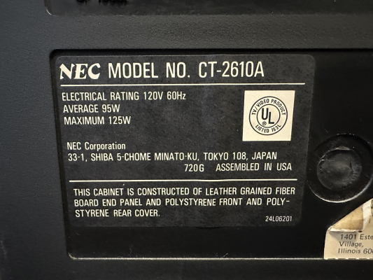 NEC CT-2610A