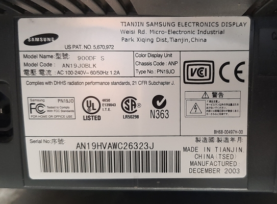 Samsung SyncMaster 900DF