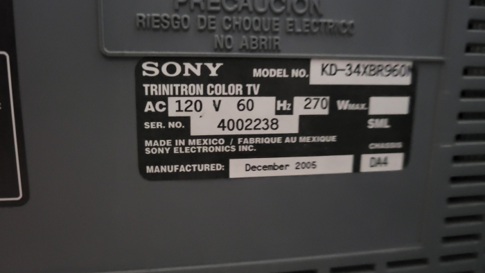 Sony KD-34XBR960N