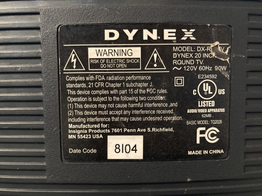 Dynex DX-R20TV