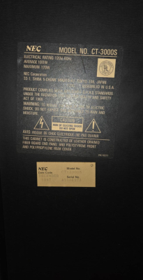 NEC CT-3000S