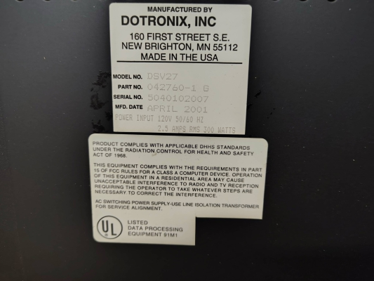 Dotronix DSV27 '99