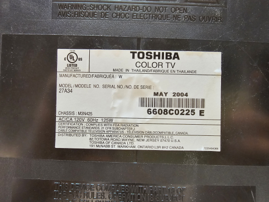Click to view image in new tab Toshiba 27A34