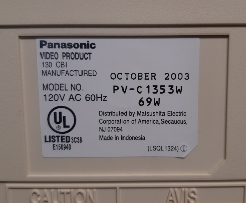 Panasonic PV-C1353W