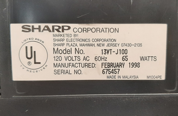 Sharp 13VT-J100