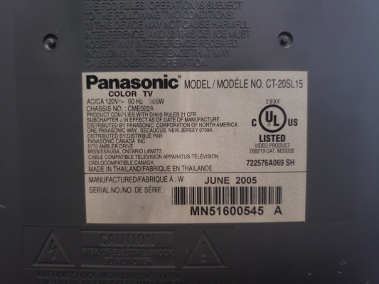 Panasonic CT-20SL15