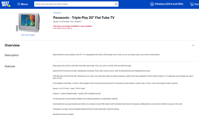 Click to view image in new tab Panasonic PV-DF2036M