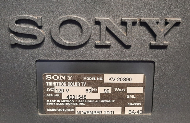 Sony KV-20S90