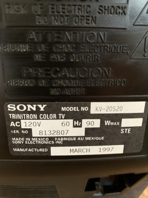 Sony KV-20S20