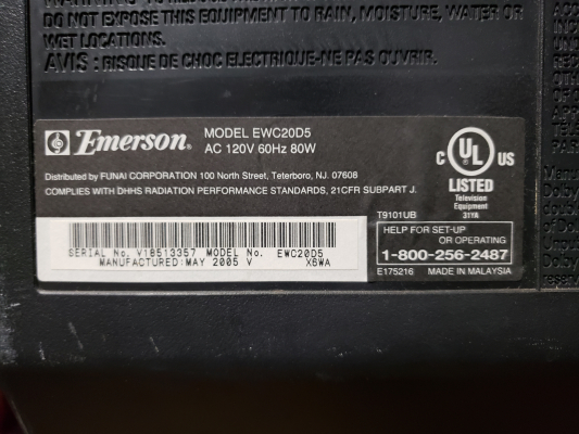 Emerson EWC20D5