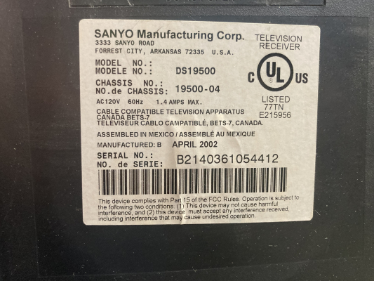 Sanyo DS19500