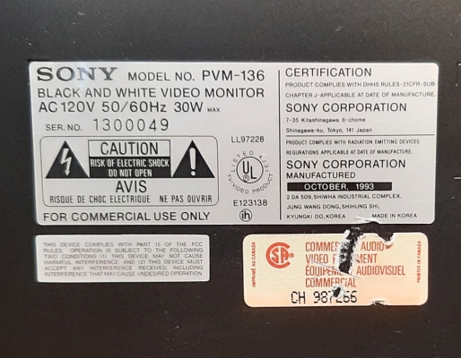 Sony PVM-136