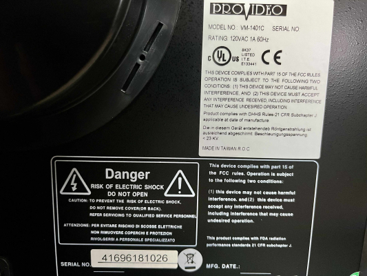 ProVideo VM-1401C