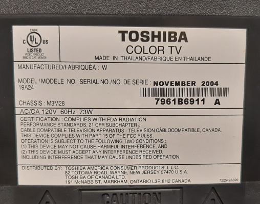 Toshiba 19A24