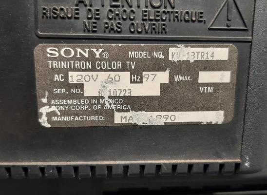 Sony KV-13TR14