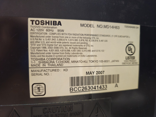 Click to view image in new tab Toshiba MD14H63
