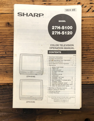 Sharp 27H-S120
