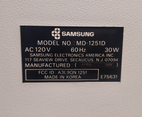 Samsung MD-1251D