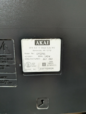 Akai CFT2791