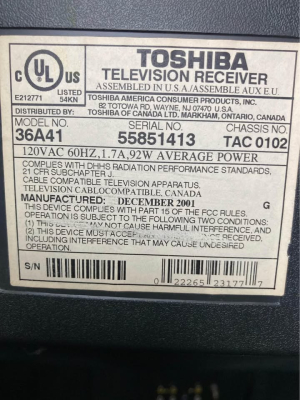 Toshiba 36A41