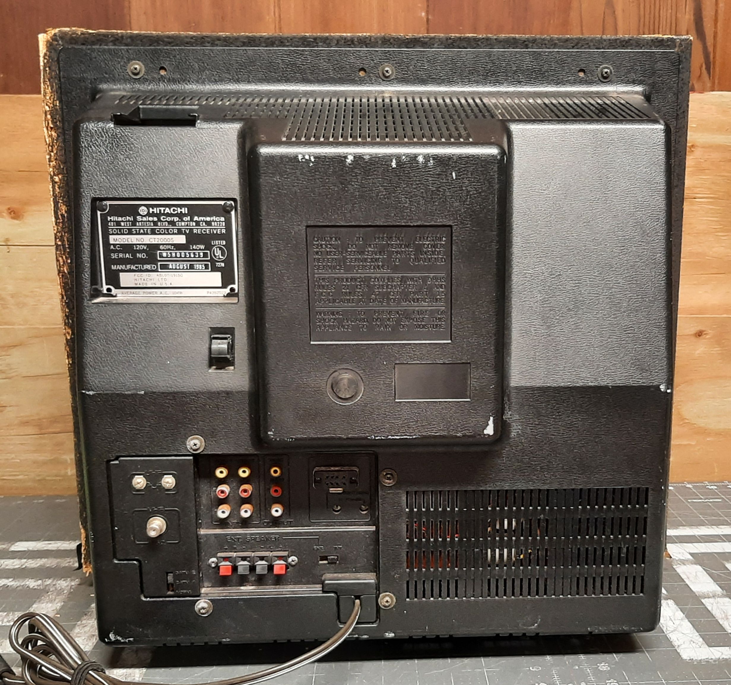 Hitachi CT-2000S | CRT Database